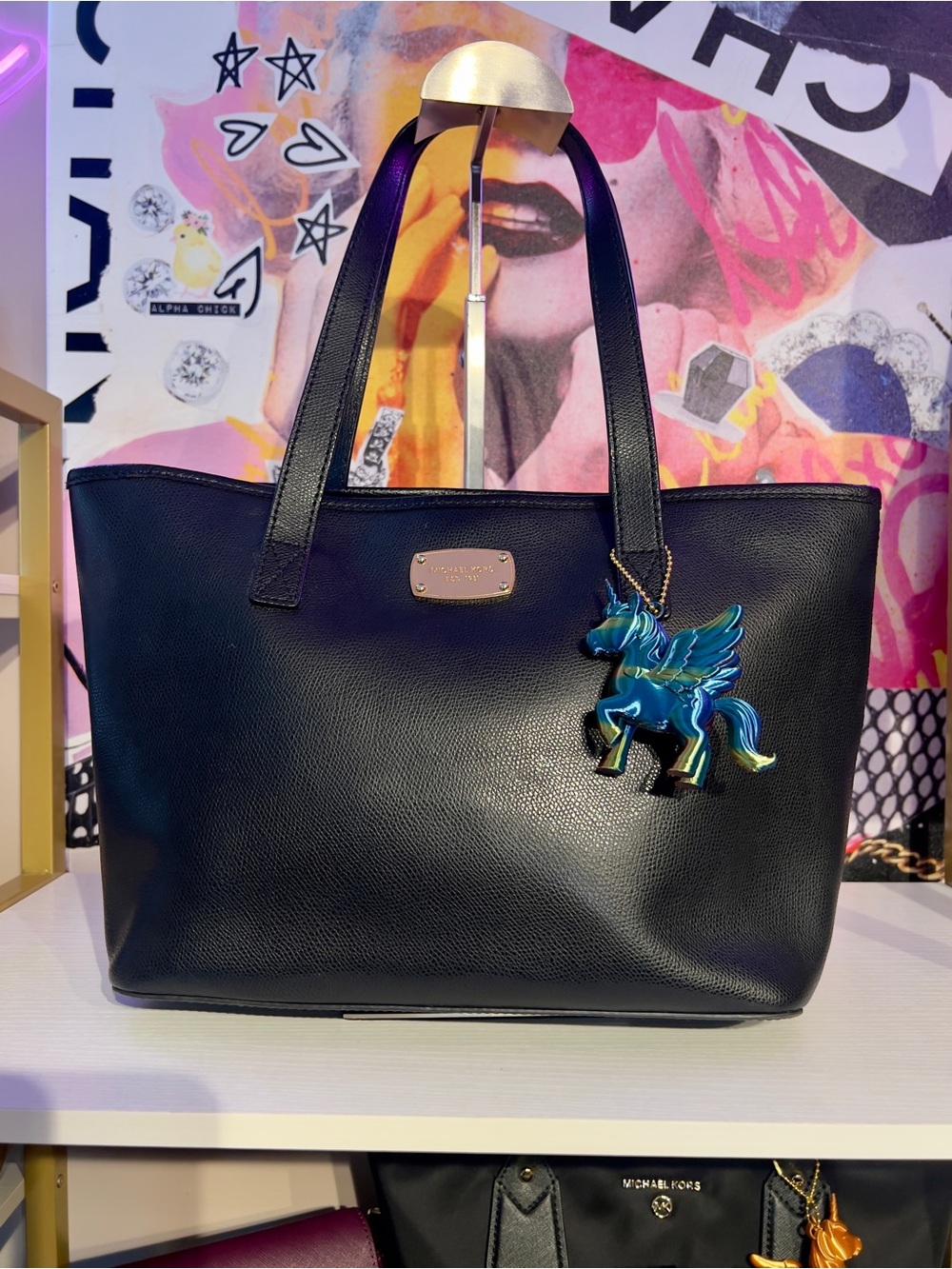 Michael Kors Black Saffiano Leather Tote
